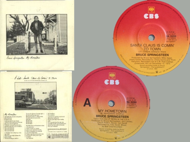 Bruce Springsteen - MY HOMETOWN / SANTA CLAUS …..
